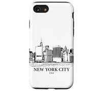 Custodia per iPhone SE (2020) / 7/8 Disegno di paesaggio urbano di New York