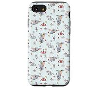 Custodia per iPhone SE (2020) / 7 / 8 Disney Classic Dumbo Circus Elephant Baby Blue