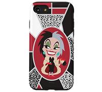 Custodia per iPhone SE (2020) / 7 / 8 Disney Villains Kawaii Cute Crudelia