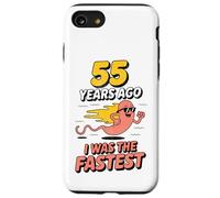Custodia per iPhone SE (2020) / 7/8 Divertente 55° compleanno 55 anni fa ero lo scherzo più veloce