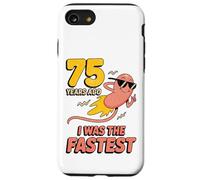 Custodia per iPhone SE (2020) / 7/8 Divertente 75° compleanno 75 anni fa ero lo scherzo più veloce