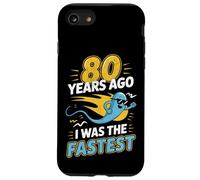Custodia per iPhone SE (2020) / 7/8 Divertente 80° compleanno 80 anni fa ero lo scherzo più veloce