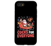 Custodia per iPhone SE (2020) / 7/8 Divertente Babbo Natale Slitta Galli Cazzi Per Tutti Natale