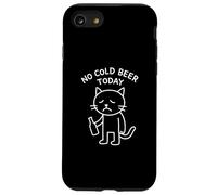 Custodia per iPhone SE (2020) / 7/8 Divertente gatto triste meme senza birra fredda oggi bere amante delle feste