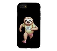 Custodia per iPhone SE (2020) / 7/8 Divertente maratona corridore running bradipo animale regalo uomo donna