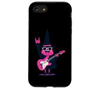 Custodia per iPhone SE (2020) / 7/8 Divertente strega chitarrista rosa Halloween grafica giocoso vibrante