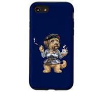 Custodia per iPhone SE (2020) / 7/8 dolce Briard cagna cane dama tazza caffè Francia bandiera