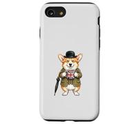 Custodia per iPhone SE (2020) / 7/8 dolce divertente Corgi cucciolo cane tazza caffè bandiera Inghilterra