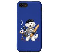 Custodia per iPhone SE (2020) / 7/8 dolce femmina Bichon Frisé Signora Cane Caffè Francia Bandiera