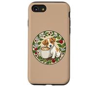 Custodia per iPhone SE (2020) / 7/8 dolce Jack-Russel Terrier cucciolo cane una tazza di caffè mattina