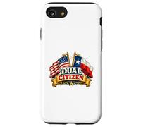 Custodia per iPhone SE (2020) / 7/8 Dual Citizen Texas American Flag Patriotic Funny Pride