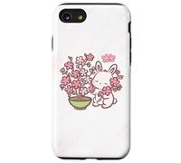 Custodia per iPhone SE (2020) / 7/8 Easter Bunny Pink Sakura Flower Cute Japanese Cherry Blossom