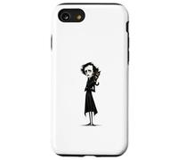 Custodia per iPhone SE (2020) / 7/8 Edgar Allan Poe Beloved Cat