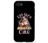 Custodia per iPhone SE (2020) / 7/8 Egg-stra - Cestino pasquale con pastore australiano