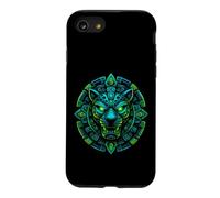 Custodia per iPhone SE (2020) / 7/8 Emblema del guardiano incandescente della reliquia giaguaro del tempio