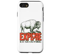 Custodia per iPhone SE (2020) / 7/8 Explore! Go Scouting Bison Outdoor Adventure Cub Scouts BSA