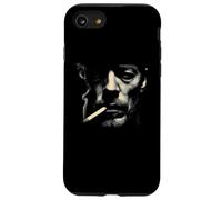 Custodia per iPhone SE (2020) / 7/8 Faccia astratta minimale dell'uomo di fumo di sigar