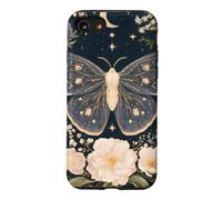 Custodia per iPhone SE (2020) / 7/8 Falena celeste e giardino fiorito