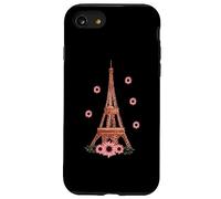 Custodia per iPhone SE (2020) / 7/8 Fiorito Torre Eiffel di Parigi in Francia Rosa Parigina