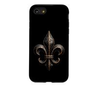 Custodia per iPhone SE (2020) / 7/8 Fleur De Lis Arte Araldica Medievale Invecchiata