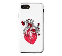 Custodia per iPhone SE (2020) / 7/8 Floral Human Heart Anatomy