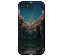 Custodia per iPhone SE (2020) / 7/8 Forgotten Wizard's Tower Dark Folklore Foresta Moody Witchcor