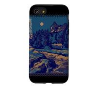 Custodia per iPhone SE (2020) / 7/8 FORME DI VITA SCRITTE CON SIMBOLI GIAPPONESI. BITMAP