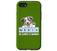 Custodia per iPhone SE (2020) / 7/8 Funny Elements of Happiness Blue Merle Aussie Lover