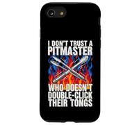 Custodia per iPhone SE (2020) / 7/8 Funny Pitmaster BBQ Grilling Double Click Tongs