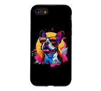 Custodia per iPhone SE (2020) / 7/8 Funny Retro Vintage Mens Womens 80s 90s Boston Terrier Lover