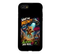 Custodia per iPhone SE (2020) / 7/8 Funny UFO Cat Alien Abduction Retro Comic Design