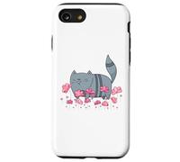 Custodia per iPhone SE (2020) / 7/8 Gatto di fiori nel giardino fiorito