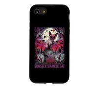 Custodia per iPhone SE (2020) / 7/8 Gatto Siamese Demone Zombie Non Morti Spettrale Spaventoso Orrore Infestato