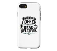Custodia per iPhone SE (2020) / 7/8 Genealogia divertente alimentata da caffè e parenti morti