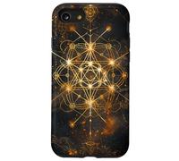Custodia per iPhone SE (2020) / 7/8 Geometria sacra Metatron Cube Colorful Spiritual