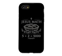 Custodia per iPhone SE (2020) / 7/8 Gesù Matematica 5 Più 2 Uguale 5000 Miracolo Biblico Fede Pregare
