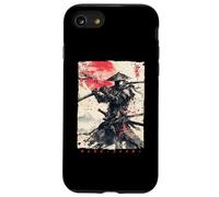 Custodia per iPhone SE (2020) / 7 / 8 Giappone Samurai Guerriero Combattente Ukiyo Inchiostro Opera D'arte Samurai Samurai