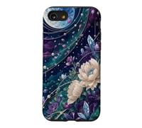 Custodia per iPhone SE (2020) / 7/8 Giardino fiorito con luna