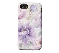 Custodia per iPhone SE (2020) / 7/8 Giardino fiorito di peonia lavanda