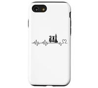 Custodia per iPhone SE (2020) / 7/8 Giocatore di scacchi Battito cardiaco Uomini Donne Scacchi Divertenti