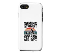 Custodia per iPhone SE (2020) / 7/8 Gioco Introverso Amante dei Cani Pausa Gioco Pet Dog Evitare le Persone