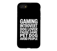 Custodia per iPhone SE (2020) / 7/8 Gioco Introverso Amante dei Cani Pausa Gioco Pet Dog Evitare le Persone
