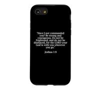 Custodia per iPhone SE (2020) / 7/8 Giosuè 1:9 Bibbia Verse Christian Tee