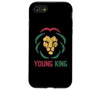 Custodia per iPhone SE (2020) / 7/8 Giovane re africano Lion Boy Black History Month Ragazzi africani