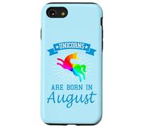 Custodia per iPhone SE (2020) / 7/8 Gli unicorni nascono ad agosto Birthday Pride