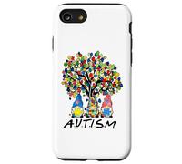 Custodia per iPhone SE (2020) / 7/8 Gnomi per la consapevolezza dell'autismo, per uomini, donne, ragazzi, ragazze, albero