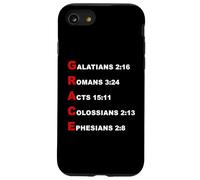 Custodia per iPhone SE (2020) / 7/8 GRACE Acrostic - 5 Christian Faith Bible Verse Scriptures