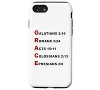 Custodia per iPhone SE (2020) / 7/8 GRACE Acrostic - 5 Christian Faith Bible Verse Scriptures