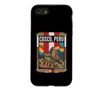 Custodia per iPhone SE (2020) / 7/8 Grafica di viaggio Machu Picchu della bandiera del Perù di Cusco