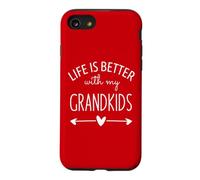 Custodia per iPhone SE (2020) / 7/8 Grandma Life is Better With My Grandkids Grandpa Grandparent